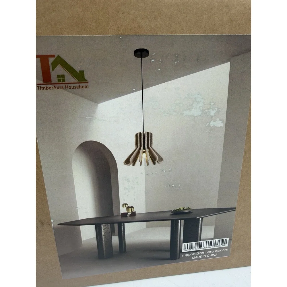 TimberAura Modern Minimalist Felt Pendant Light NEW IN BOX